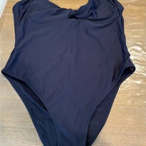 Navy Blue One-Piece Swimsuit